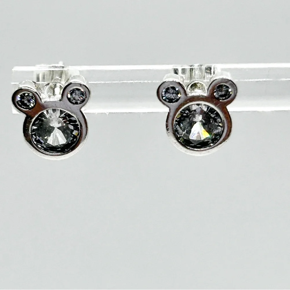 NWOT Sterling Silver Mickey mouse earrings studs - Picture 11 of 12